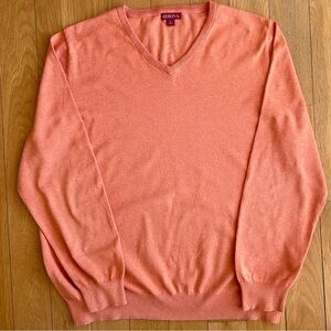 Merona Men's V-Neck Sweater in Coral